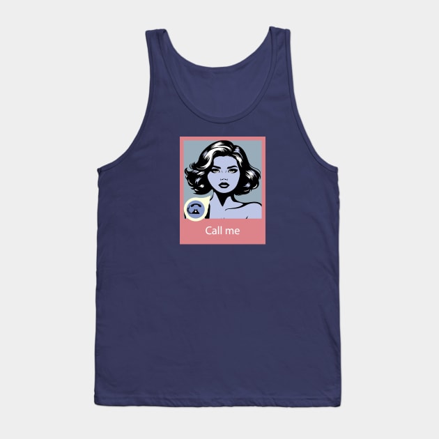 Original Contemporary Pop Art Female Design Tank Top by Gallery XXII